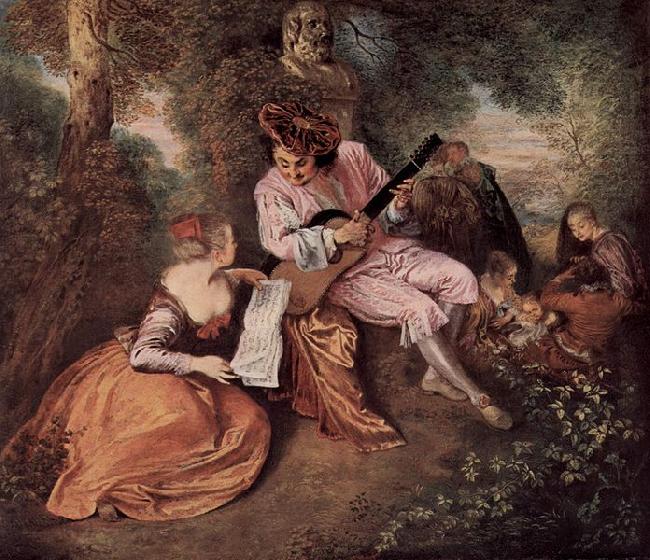 Jean antoine Watteau Antoine Watteau oil painting picture